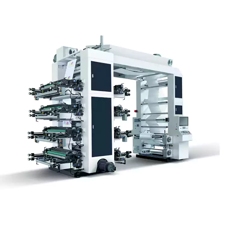 8 रंग फ्लेक्सोग्राफ़िक पेपर बैग मशीन फ्लेक्सो प्रिंटिंग मशीन